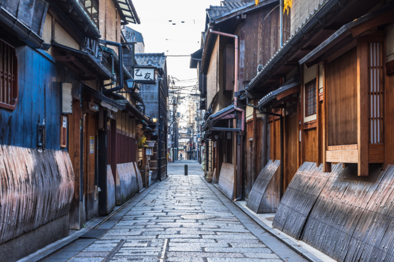 京都の町家の様子