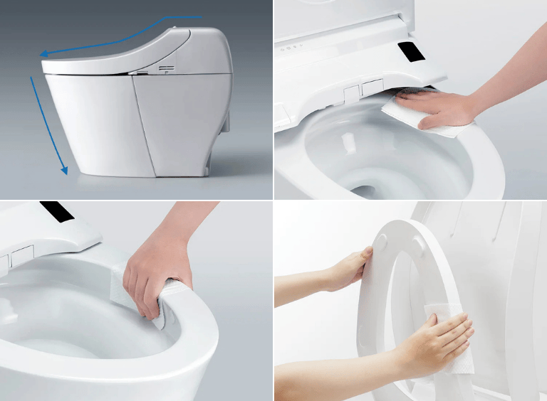 TOTOトイレ_お掃除しやすいデザイン