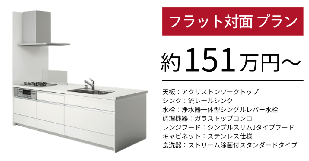 クリナップステディア_フラット対面基本プラン