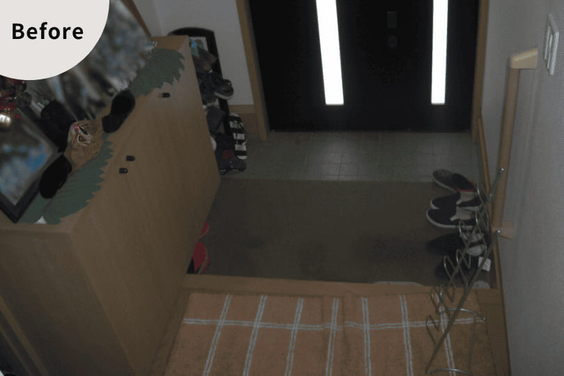 リフォーム前の玄関