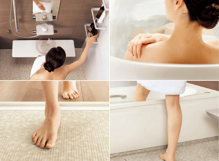 TOTOマンションリモデルバスルーム_安全性と快適性（ユニバーサルデザイン）