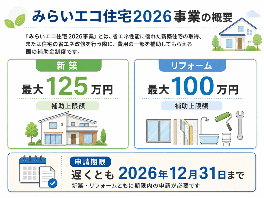 みらいエコ住宅2026事業の概要