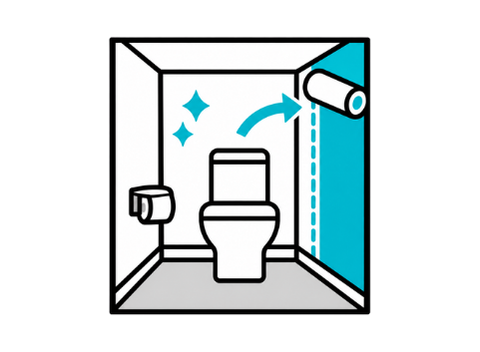 トイレの内装の張替え