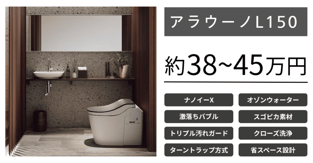 パナソニックトイレ_アラウーノL150の価格